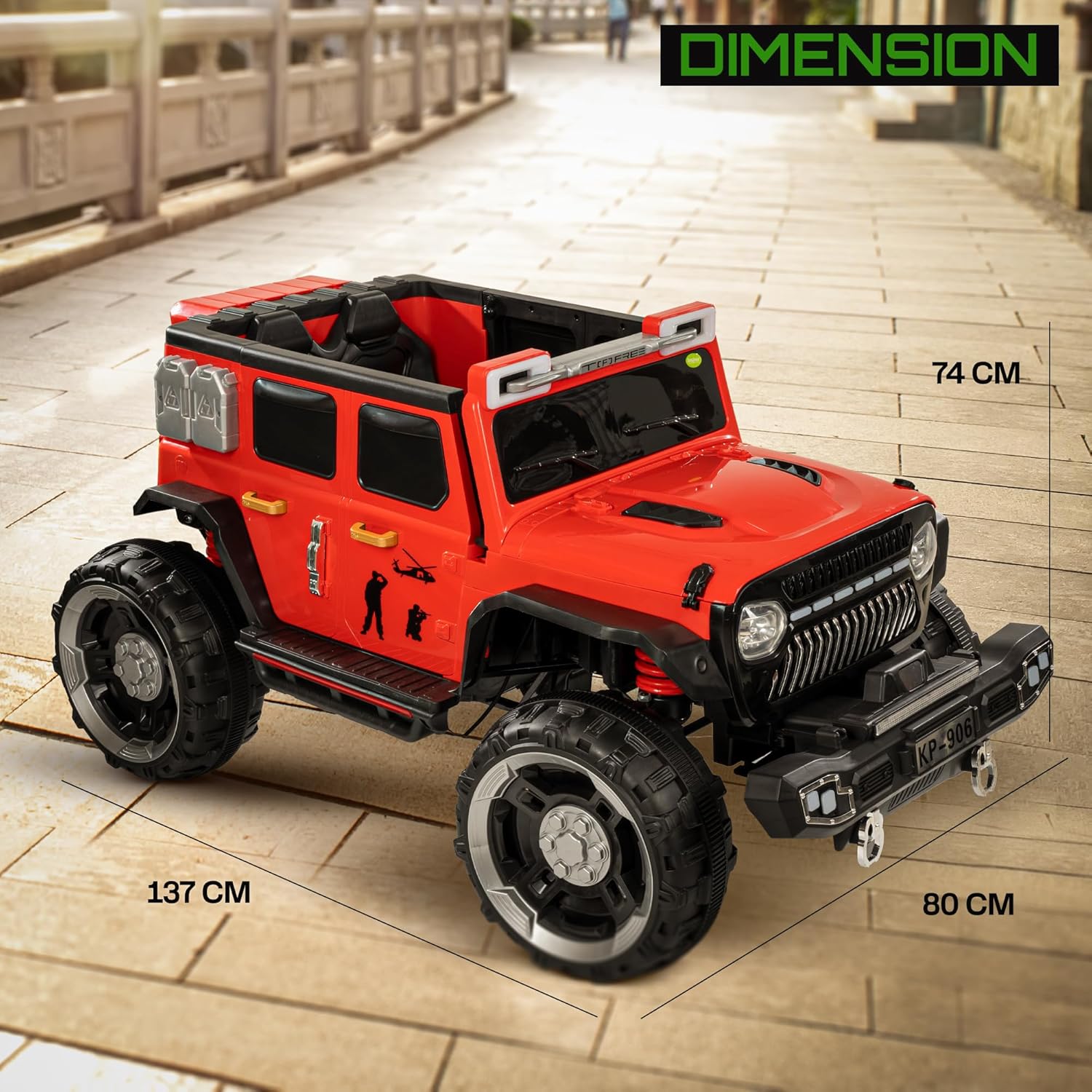 Kids electric jeep car with lights music" www.usmile.toys